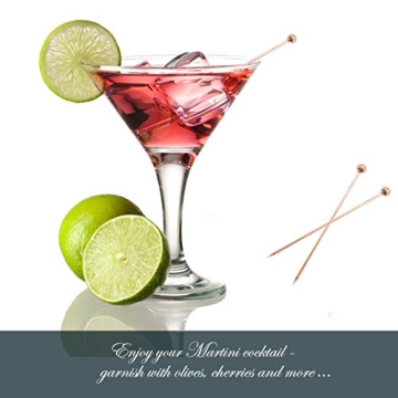 10pcs Stainless Steel Cocktail Sticks Set for Drinks