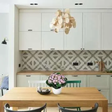 Kalanchoe Artificial Flowers Bush Pink Faux Silk Flowers Artificial Plants & Flowers in Vase Small Potted Plant Fake Flower with Pot Arrangement Home Decor Office Bathroom Shelf Desk Decoration