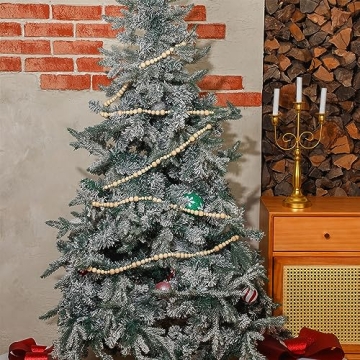 Geetery 18 Feet Boho Wood Beads Garland for Christmas Decor