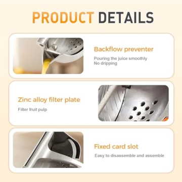 Ergonomic Hand Press Juicer for Juice Lovers