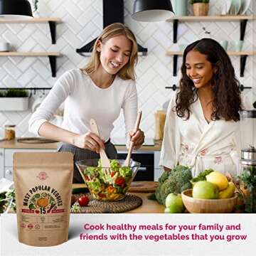 Organo Republic Vegetable Non-GMO Heirloom Seeds for Planting Vegetables and Fruits - 15 Seed Packets in Home Survival Garden Hydroponic Seeds Variety Bulk Pack Viggies for Indoor and Outdoor Planting