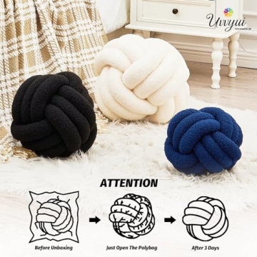 Soft Uvvyui Knot Pillow Ball for Stylish Home Decor