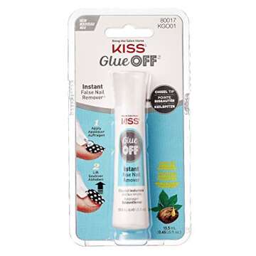 Kiss Glue Off Instant False Nail Remover - Effortless & Safe Nail Care