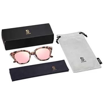 SOJOS Cat Eye Designer Sunglasses with UV400 Protection