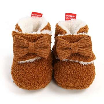 Timatego Cozy Fleece Baby Booties Stay On Slippers