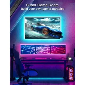 MATICOD LED Lights for TV Led Backlight, 13.1ft RGB Led Strip Lights for TV Lights Behind, TV LED Lights for 45-60in TV with Bluetooth Smart App Remote Control Music Sync, USB Powered RGB 5050