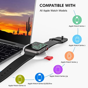 Portable Magnetic Apple Watch Charger for Travel Convenience