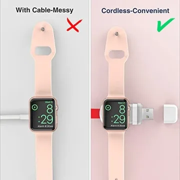Portable Magnetic Apple Watch Charger for Travel Convenience