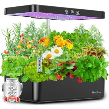 HidroPony Indoor Gardening System - 12 Pods Hydroponic Kit