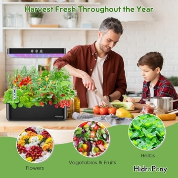 HidroPony Indoor Gardening System - 12 Pods Hydroponic Kit