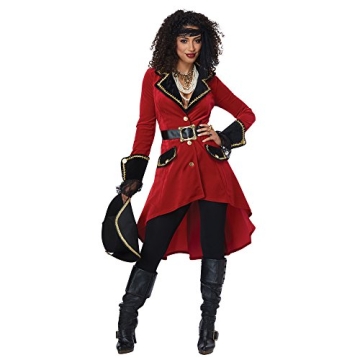California Costumes Women's High Seas Heroine Costume - X-Large in Red/Black