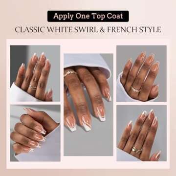 Stylish BTArtbox French Tip Press on Nails for Every Occasion