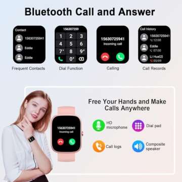 Stylish UAUE-T60 Smart Watch for Women with Health Tracking