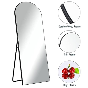 Elegant KIAYACI Arched Full Length Dressing Mirror