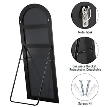 Elegant KIAYACI Arched Full Length Dressing Mirror