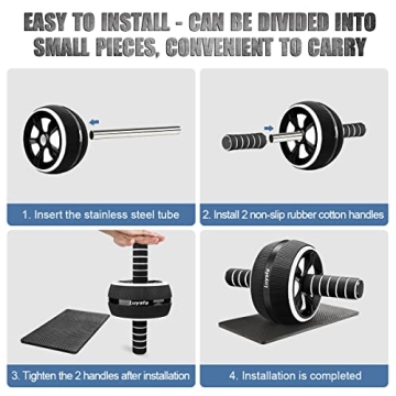 10-in-1 Ab Roller Wheel Fitness Kit for Home Workouts