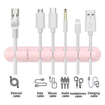 SOULWIT Cable Holder Clips - 3 Pack for Easy Cord Management