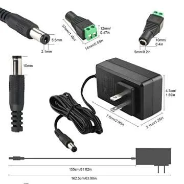 Versatile UL Listed 12V Power Supply Adapter 2A 24W