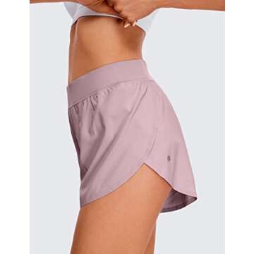 Lightweight CRZ YOGA Mid Waisted Dolphin Shorts for Women