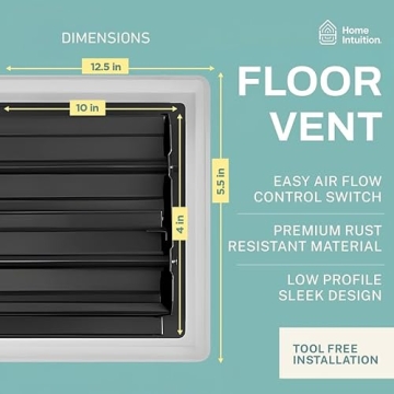 Stylish Basketweave Floor Vent Cover for Home Airflow