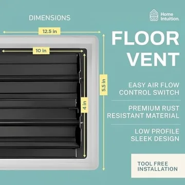Stylish Basketweave Floor Vent Cover for Home Airflow