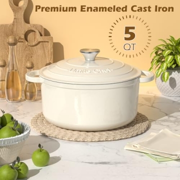 Umite Chef 5QT Enameled Cast Iron Dutch Oven