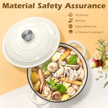 Umite Chef 5QT Enameled Cast Iron Dutch Oven