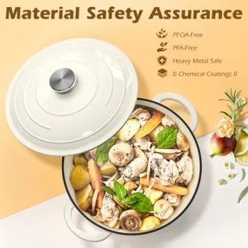 Umite Chef 5QT Enameled Cast Iron Dutch Oven