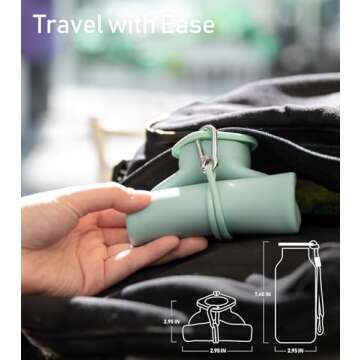 TakeToday Collapsible Leak Proof Water Bottle 20 oz