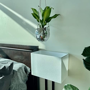 Boho Disco Hanging Planter with Macrame Hanger for Decor