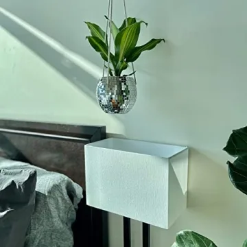 Boho Disco Hanging Planter with Macrame Hanger for Decor