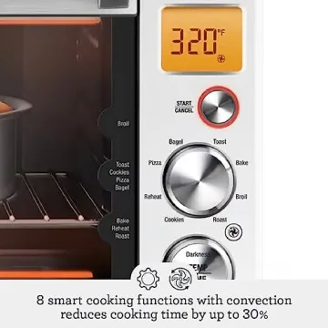 Breville Smart Oven Compact Convection Fast Cooking BOV670BSS
