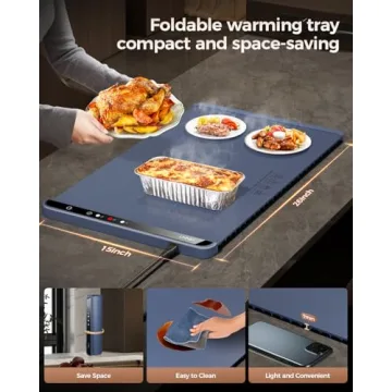Electric Warming Mat for Food - Fast & Portable