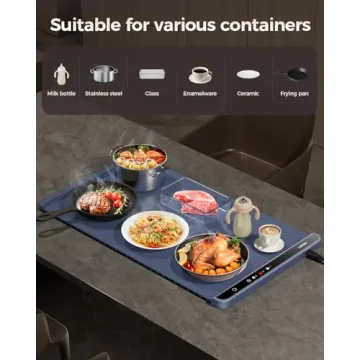 Electric Warming Mat for Food - Fast & Portable