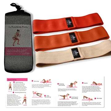 Hatha Yoga Large Resistance Band Set for All Fitness Levels