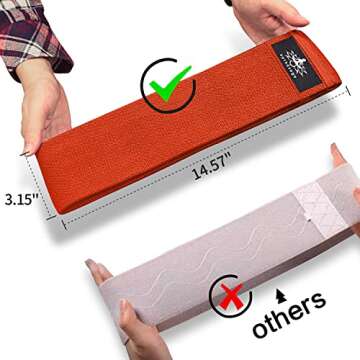 Hatha Yoga Large Resistance Band Set for All Fitness Levels