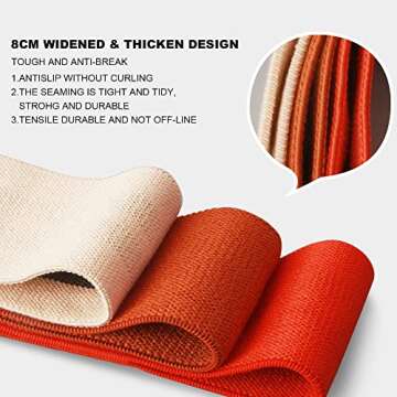 Hatha Yoga Large Resistance Band Set for All Fitness Levels