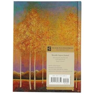 Moonlit Aspens Journal for Reflections and Sketches