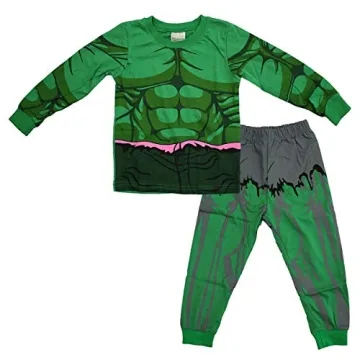 N'aix Little Boys Super Hero Pajama Sets - Cotton Sleepwear 2-7T (Hulk-Y4, 6T)