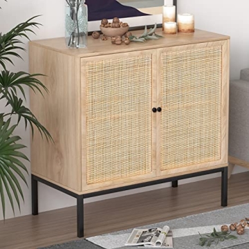 XIAO WEI Boho Industrial Sideboard Cabinet for Home