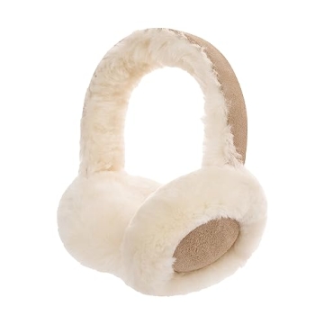 Wool Ear Muffs for Winter Women Men Fluffy Earmuffs Soft Cozy Ear Warmers Outdoor Ear Covers for Col...