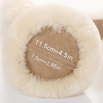 Wool Ear Muffs: Fluffy Cozy Ear Warmers for Winter