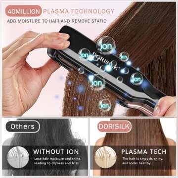 Dorisilk 500 Degree High Temp Hair Straightener for All Hair Types