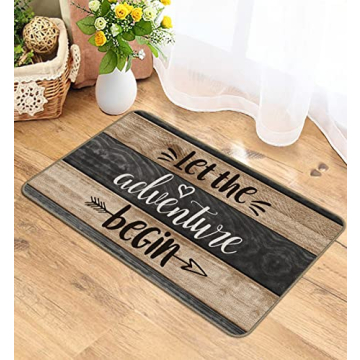 XAPEK Durable RV Door Mat | Stylish Log Cabin Decor