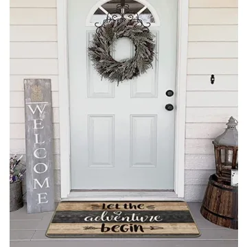 XAPEK Durable RV Door Mat | Stylish Log Cabin Decor