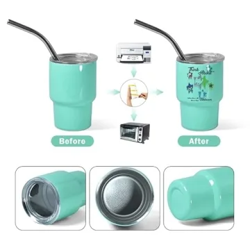 AGH Mini Tumbler Shot Glasses With Straw And Lid