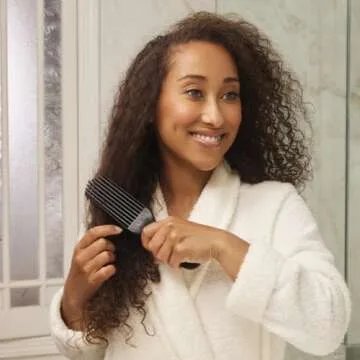 Maroon Detangler Brush by Felicia Leatherwood - For Kinky, Curly, Wavy 4c or Straight Hair - Tame Your Tangles Smooth Your Coils - Pain Free for All Ages