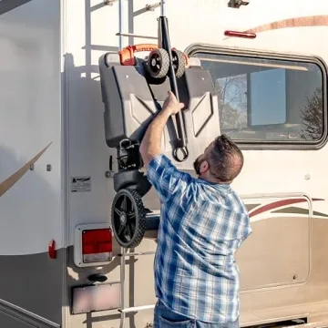 Camco Rhino Steerable Wheel Kit - Easy Towing for RV Tanks