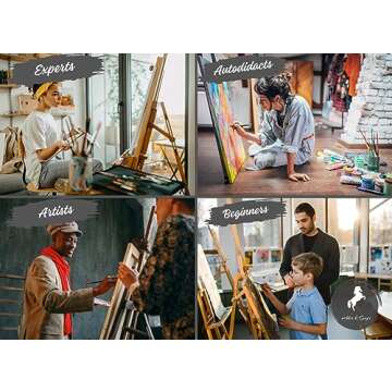 Paint Brushes for Acrylic Painting, Face and Body Painting - Acrylic Paint Brushes Set of 10 Pcs, Oil Paint Brushes for Artists, Professional Paint Brushes, Acrylic Brushes, Acrylic Paint Brush.