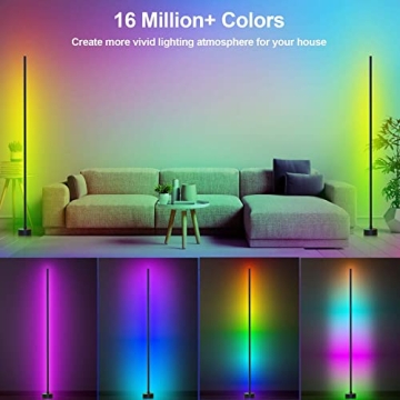 Miortior Smart RGB Floor Lamp with 16 Million Colors